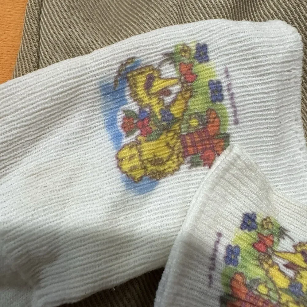 Vintage Sesame Street Bundle Bert Overalls Big Bird One Piece Socks 70s 80s